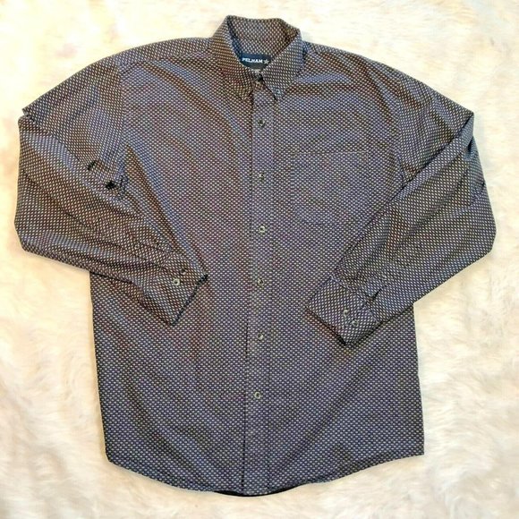 Pelham Western Shirt Sz XL Print Western Rockabilly Rodeo Cowboy Mens - Picture 1 of 3